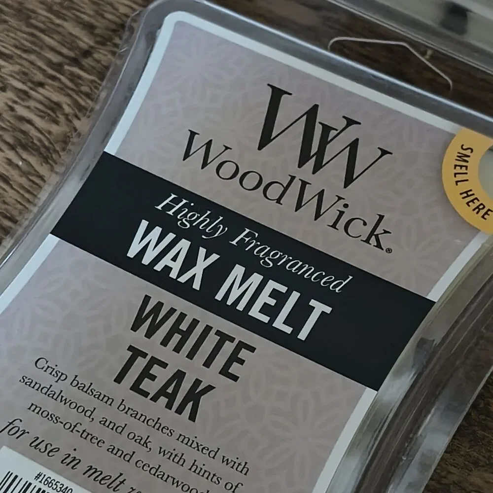 4 PACK WoodWick Highly Fragranced White Teak Wax Melts 3 oz - Picture 2 of 2